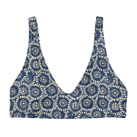 Deep Blue Mirage Bikini Top