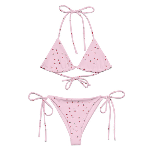 Cherry Orchard Bikini Set in Pink